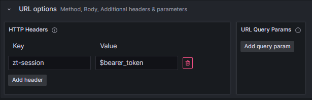 Query header configuration